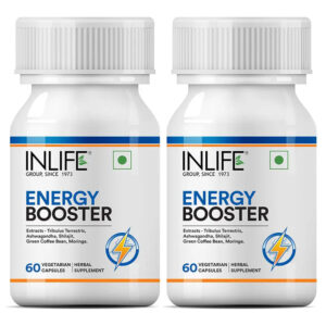 Inlife Energy Booster Supplement | 500mg | 60 Vegetarian Capsules - Image 6