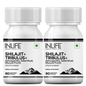Inlife Shilajit+ Tribulus+ for Men and Women - 90 Veg. Capsules - Image 5