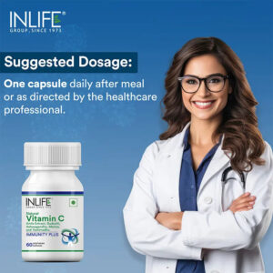 Inlife Immunity Plus Supplement, 500mg | 60 Vegetarian Capsules - Image 3