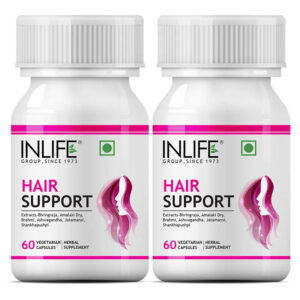 Inlife  Hair Support Supplement | 60 Vegetarian Capsules - Image 6