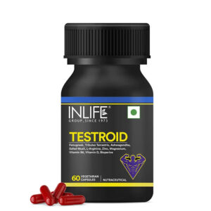 Inlife Testroid Supplement for Men | 60 Vegetarian Capsules