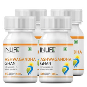 Inlife Ashwagandha Supplement | 60 Veg. Capsules - Image 7
