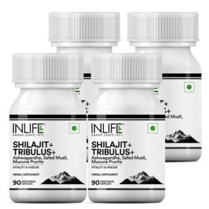 Inlife Shilajit+ Tribulus+ for Men and Women - 90 Veg. Capsules - Image 6