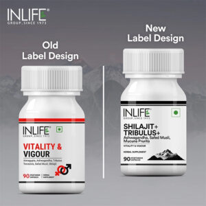 Inlife Shilajit+ Tribulus+ for Men and Women - 90 Veg. Capsules - Image 4