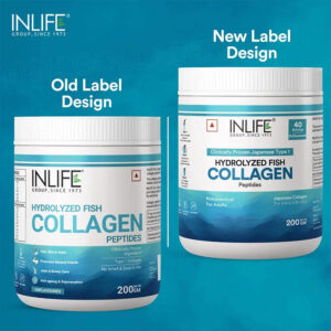 Inlife  Hydrolyzed Japanese Marine Fish Collagen Peptides Powder, Clinically Proven Ingredient, 200g (Unflavoured) - Image 5
