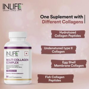 Inlife Multi Collagen Complex Supplement | 90 Tablets - Image 4