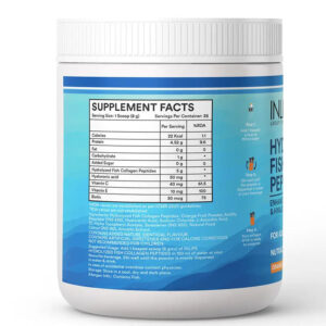 Inlife Hydrolyzed Marine Fish Collagen Peptides Supplement | Enhanced with Vitamin E, Vitamin C, Biotin, Hyaluronic Acid 200g - Image 9