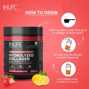 Inlife Hydrolyzed Japanese Collagen Peptides with Biotin, Hyaluronic Acid & Glucosamine HCl, 200g - Image 18