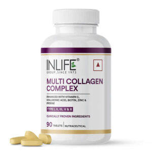 Inlife Multi Collagen Complex Supplement | 90 Tablets