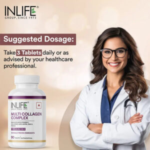 Inlife Multi Collagen Complex Supplement | 90 Tablets - Image 3
