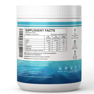 Inlife  Hydrolyzed Japanese Marine Fish Collagen Peptides Powder, Clinically Proven Ingredient, 200g (Unflavoured) - Image 8