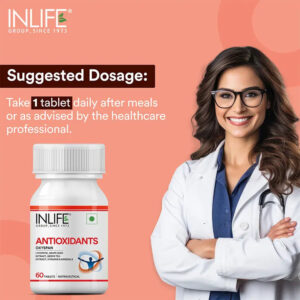Inlife Antioxidants Supplement with Lycopene, Grape Seed, Green Tea Extract (60 Tablets) - Image 3