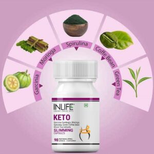 Inlife Keto Slimming Supplement | 90 Vegetarian Capsules - Image 3