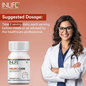 Inlife Neuro Care Supplement, 500mg - 60 Vegetarian Capsules - Image 3