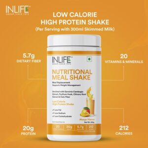 Inlife Nutritional Meal Replacement Shake | 500gms - Image 9