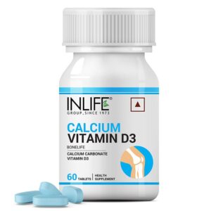 Inlife  Calcium with Vitamin D3 Supplement- 60 Tablets