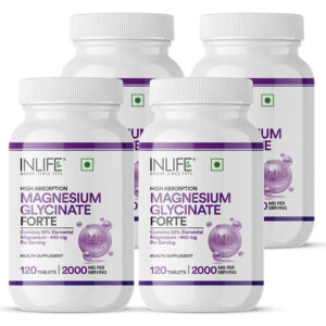 Inlife Chelated Magnesium Glycinate Forte Supplement 2000mg | 120 Tablets - Image 7
