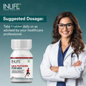 Inlife Multivitamin and Mineral for Men - 60 Tablets | Vegetarian Supplement - Image 3