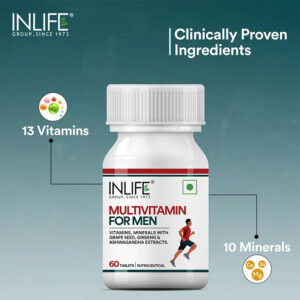 Inlife Multivitamin and Mineral for Men - 60 Tablets | Vegetarian Supplement - Image 4