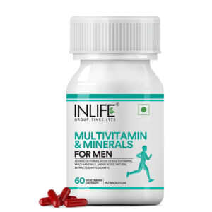 Inlife Multivitamin & Minerals Supplement for Men | 60 Veg. Capsules