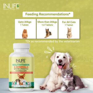 Inlife Multivitamin and Minerals Supplement for Pets | 60 Tablets - Image 3