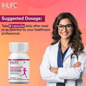 Inlife Multivitamin & Minerals Supplement for Women | 60 Capsules - Image 3