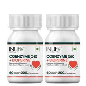 Inlife Coenzyme Q10 Supplement (CoQ10) with Bioperine | 200mg | 60 Veg. Capsules - Image 6