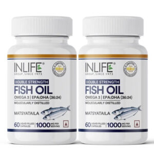 Inlife Fish Oil (Double Strength) Omega 3 Fatty Acids Supplement | 1000mg per serving - Image 8