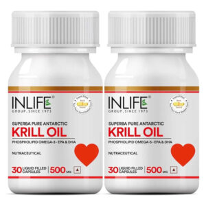 Inlife Krill Oil Omega 3 Fatty Acid Supplement | 500mg |30 Capsules - Image 8