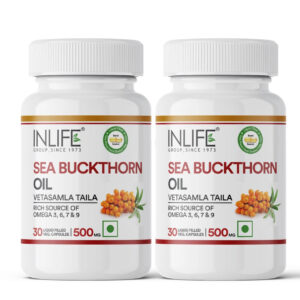 Inlife Sea Buckthorn Oil Omega 3 6 7 9 Fatty Acids Supplement | 500mg | 30 Veg. Capsules - Image 7