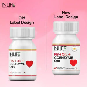 Inlife Fish Oil with CoQ10 Supplement| 60 Capsules - Image 6
