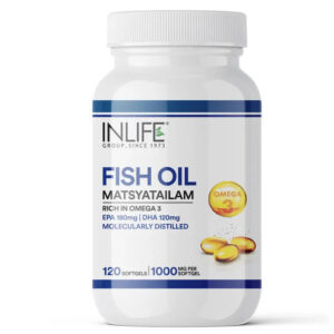 Inlife Fish Oil Capsules Omega 3 Supplement | 1000mg | 60 Softgels - Image 9