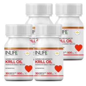 Inlife Krill Oil Omega 3 Fatty Acid Supplement | 500mg |30 Capsules - Image 9
