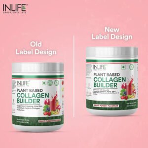 Inlife Plant Based Collagen Powder Supplement, Women & Men - 200g (Fruit Punch) - Image 3