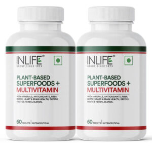 Inlife Plant Based Multivitamins for Men & Women: Superfood+ | 60 Tablets - Image 11