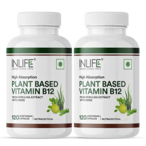 Inlife Plant-Based Vitamin B12 Supplement | 120 Veg. Capsules - Image 7