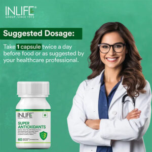 Inlife Super Antioxidants Supplement - 60 Vegetarian Capsules - Image 3