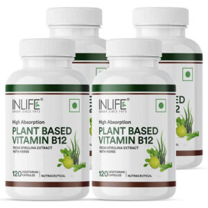 Inlife Plant-Based Vitamin B12 Supplement | 120 Veg. Capsules - Image 8