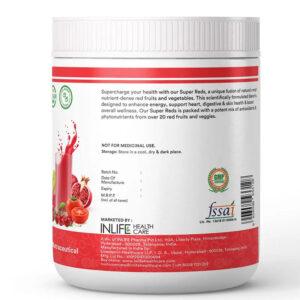 Super Reds Powder | Antioxidant-Rich 20 Superfoods, Fruits, Beets & Berries | 200gms - Image 5