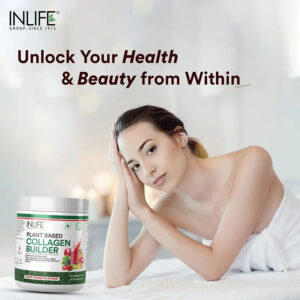 Inlife Plant Based Collagen Powder Supplement, Women & Men - 200g (Fruit Punch) - Image 4