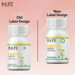 Inlife Hing Oil Capsules (Asafoetida) Supplement, 15mg | 60 Veg. Capsules - Image 5