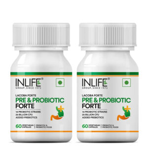 Inlife Prebiotic & Probiotics Forte | 25 Billion, 14 Probiotic Strains | 60 Veg. Capsules - Image 5