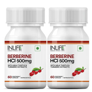 Inlife Berberine Supplement with HCl 500mg, Milk Thistle, Turmeric | 60 Veg. Capsules - Image 6