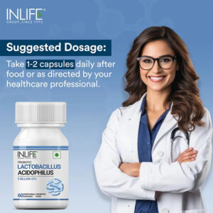 Inlife Lactobacillus Acidophilus Supplement | Veg. Capsules - Image 3