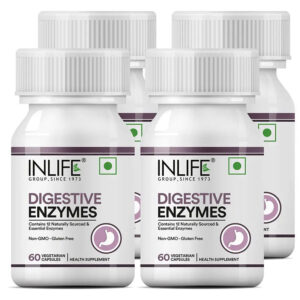 Inlife  Digestive Enzymes Supplement | 60 Vegetarian Capsules - Image 7
