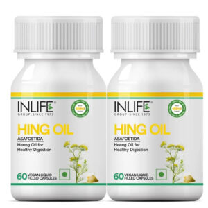 Inlife Hing Oil Capsules (Asafoetida) Supplement, 15mg | 60 Veg. Capsules - Image 8