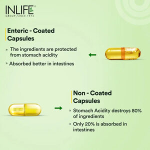 Inlife Neem & Peppermint Oil Capsules | 500mg | 60 Enteric Coated Vegetarian Capsules - Image 5