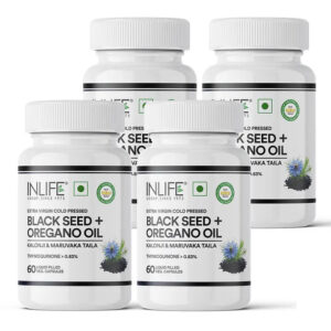 Inlife Black Seed Oil (480 mg) & Oregano Oil (20 mg, 50:1) Capsules, Extra Virgin Cold-Pressed | Thymoquinone > 0.83% | Carvacrol > 80% | 60 Liquid-Filled Veg Capsules - Image 7