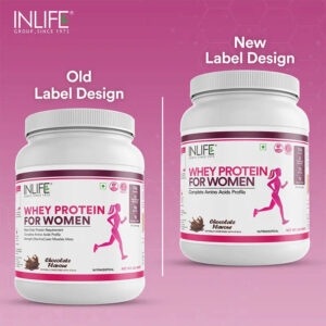 Inlife Whey Protein Powder for Women| 500g | Chocolate - Image 4