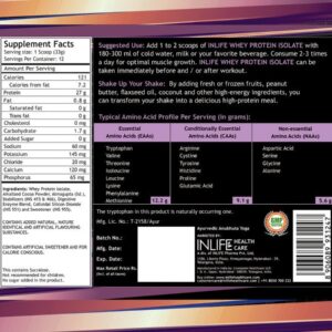 Inlife Pure Whey Protein Isolate Powder Supplement | Chocolate Flavor - Image 3